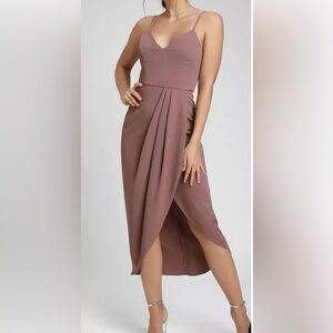 NWT Lulu’s Reinette Mauve Purple Midi Dress M Medium